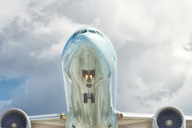 Aircraft being loaded